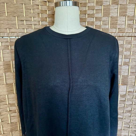 NWT Area Stars Barr black stretch knit mini dress L - Picture 3 of 14